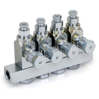 Wtryskiwacz smaru GL-32, rozdzielacz 4 wtryskiwacze, NPT 1/4", stal nierdzewna (G24E394) - Graco