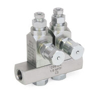 Wtryskiwacz smaru GL-32, rozdzielacz 2 wtryskiwacze , NPT 1/4", stal nierdzewna (G24E392) - Graco