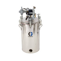 Zbiornik niskociśnieniowy V=10 gal (HVLP) z mieszadłem, regulacja do 15 PSI, ASME, 88 cm, 39 kg, stal nierdzewna - Graco