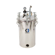 Zbiornik wysokociśnieniowy V=10 gal (HVLP), regulacja do 100 PSI, ASME, 88,0 cm, 35 kg, stal nierdzewna - Graco