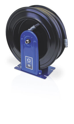 Zwijacz przewodu XD30 do myjek ciśnieniowych, wlot 1/2", pojemność bębna 10 mm, l=23 m, NPT, mocowanie pojazd/stół, niebieski metaliczny (GHSHFFB) - Graco