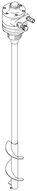 Mieszadło bębnowe pneumatyczne Twistork, odwracalne, bez syfonu, 1,5 KM, l=95 cm, stal nierdzewna 304 - Graco