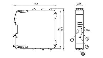 Monitor bezpieczeństwa AS-i Safety Monitor / 2 channel PNP (AC041S) - IFM