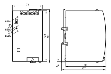 Zasilacz AS-Interface PowerSupply 115/230VAC 4A (AC1224) - IFM