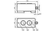 Moduł AS-i podświetlanych przycisków AS-i Module 2BI 2LO RD/GR (AC2388) - IFM