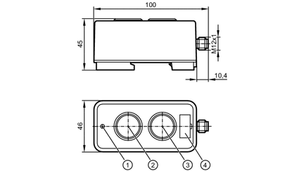 Moduł AS-i podświetlanych przycisków AS-i Module 2BI 2LO RD/GR (AC2398) - IFM