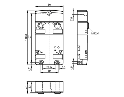 Moduł AS-i CompactLine CompactM12 2 AI C V4A (AC2402) - IFM