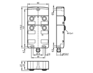 Moduł AS-i CompactLine CompactLineM12 4DI M12 (AC2464) - IFM