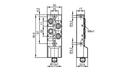 Moduł AS-i CompactLine CompactM8 4DI (AC2484) - IFM