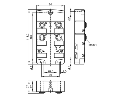 Moduł AS-i CompactLine CompactM12 4 do T V4A A/B (AC2487) - IFM