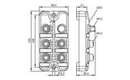 Moduł AS-i ProcessLine ProcessLine 4DI-Y IP69K (AC2954) - IFM