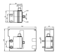 Czujnik podwójny AS-i do zaworów pneumatycznych DUAL SENSOR T5 2SI 1do T 3D (AC336A) - IFM