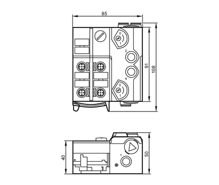 AirBox AS-i z technologią szybkiego montażu 5/2 bistable 4DI-Y IP67 (AC5251) - IFM