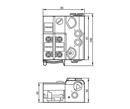 AirBox AS-i z technologią szybkiego montażu 5/2 4DI-Y II 3D (AC546A) - IFM