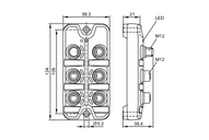 IO-Link master z interfejsem AS-i IO-Link Master AS-i 4P IP67 (AC6000) - IFM