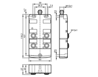 Moduły IO-Link CompactLine IO-Link module 4 x 2 DI IP 67 (AL2400) - IFM