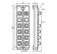 Moduł wejść/wyjść IO-Link IOL MOD PL 8XDX/DX E D M12 IP67 (AL2627) - IFM