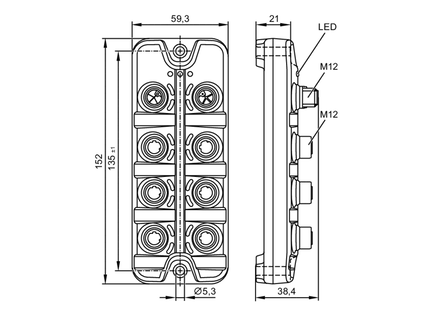 Przełącznik PROFINET ETH PFL PN-A 6P IP67 (AL3100) - IFM
