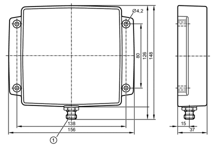 Antena RFID-UHF DTRUHFE_ADRwETTN04 (ANT820) - IFM