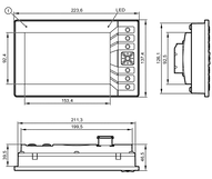 Programowalny wyświetlacz graficzny do maszyn mobilnych ecomatDisplay/7"/Standard (CR1076) - IFM