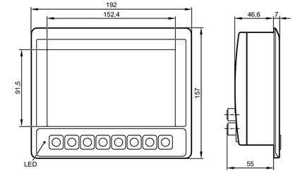 Programowalny wyświetlacz graficzny do maszyn mobilnych R360/PDM NG/DialogDisplay/C (CR1083) - IFM