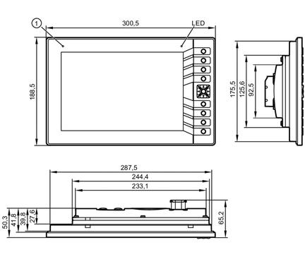 Programowalny wyświetlacz graficzny do maszyn mobilnych ecomatDisplay/10"/Touch (CR1102) - IFM