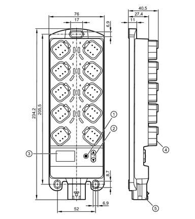 Moduły wejść/wyjść do maszyn mobilnych ioControl/In 16/DT6 (CR2050) - IFM