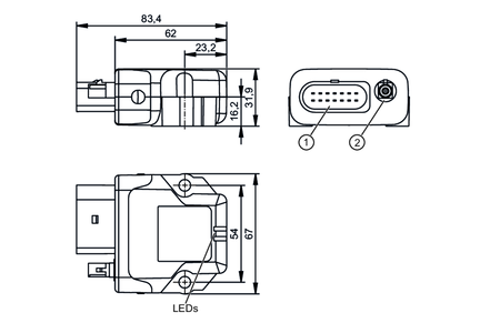 CANwireless z podłączeniem zewnętrznej anteny CANwireless/wLAN/BLE/Ant. (CR3133) - IFM