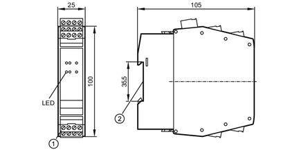 System przetwarzania do bezpiecznego monitorowania zatrzymania Safety Standstill Monitor (DA102S) - IFM