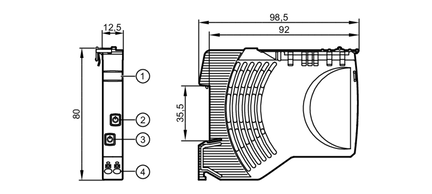 Zabezpieczenie obwodu dla nieprzerwanego zasilania Fuse/Combi/24VDC/2x1-10A (DF2520) - IFM