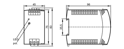 Zasilacz impulsowy 24V DC POwER SUPPLY/24VDC/1,3A (DN1020) - IFM