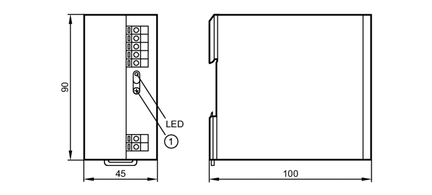 Zasilacz impulsowy 24V DC PSU-1AC/24VDC-2,5A (DN1031) - IFM