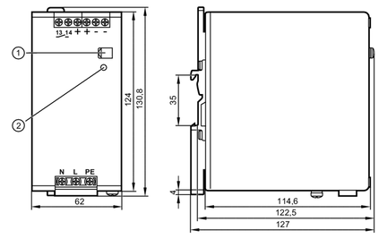 Zasilacz impulsowy 24V DC PSU-1AC/24VDC-10A (DN4013) - IFM