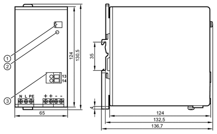 Zasilacz impulsowy 24V DC PSU-1AC/24VDC-20A (DN4014) - IFM
