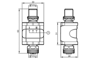 Konwerter IO-Link - 0 ... 10 V Converter IO-Link/2x0-10V (DP1223) - IFM