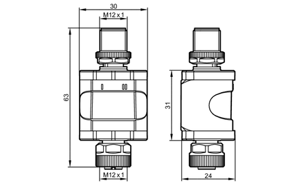 Adapter przekaźnikowy Relais Adapter/2xNO (DP1603) - IFM