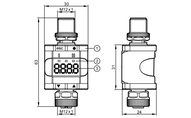 System przetwarzania i wyświetlacz do sygnałów analogowych Analog Threshold Displ./4-20mA (DP2200) - IFM