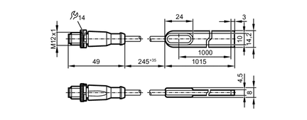 Pasek LED RGBw transp-1000mm-fb (DV1204) - IFM