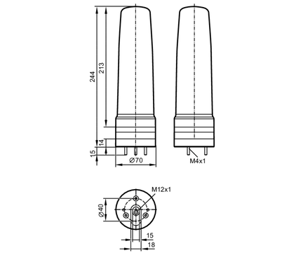 Lampa sygnalizacyjna 5-segmentowa LED-Tower-5/Standard (DV1520) - IFM