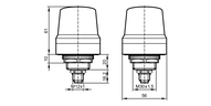 Lampa sygnalizacyjna 1-segmentowa LED-Lamp/IO-Link/Button (DV2121) - IFM