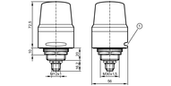 Lampa sygnalizacyjna 1-segmentowa LED-Lamp/IO-Link/Buzzer (DV2130) - IFM