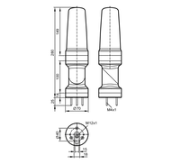 Lampa sygnalizacyjna 3-segmentowa LED-Tower-3/IOL/Bracket (DV2300) - IFM