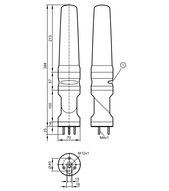 Lampa sygnalizacyjna 5-segmentowa ze sterowaniem IO-Link LED-Tower-5/IOL/Bracket+Buz (DV2510) - IFM