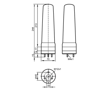 Lampa sygnalizacyjna 5-segmentowa ze sterowaniem IO-Link LED-Tower-5/IO-Link (DV2520) - IFM