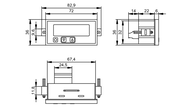 Wyświetlacz pętli prądowej DISPLAY/4...20mA (DX1041) - IFM