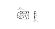 Nakrętka heksagonalna NUT+wASHER M8X1 2 PIECES (E10020) - IFM