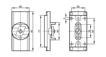 Wspornik montażowy  MOUNTING PLATE IME/IVE/KVE (E10073) - IFM