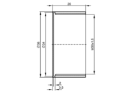 Osłona obudowy M30 PTFE (E10244) - IFM