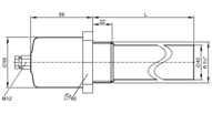 Osłona do czujników  pojemnościowych MOUNTING wELL PVC 500 MM KB (E10399) - IFM