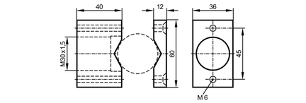 Zestaw do montażu na rurociągu MOUNTING KIT M30 G1/4-1 (E11037) - IFM